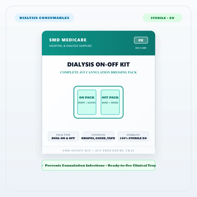 Dialysis On-Off Dressing Kit - Buy Wholesale in India | SMD MEDICARE