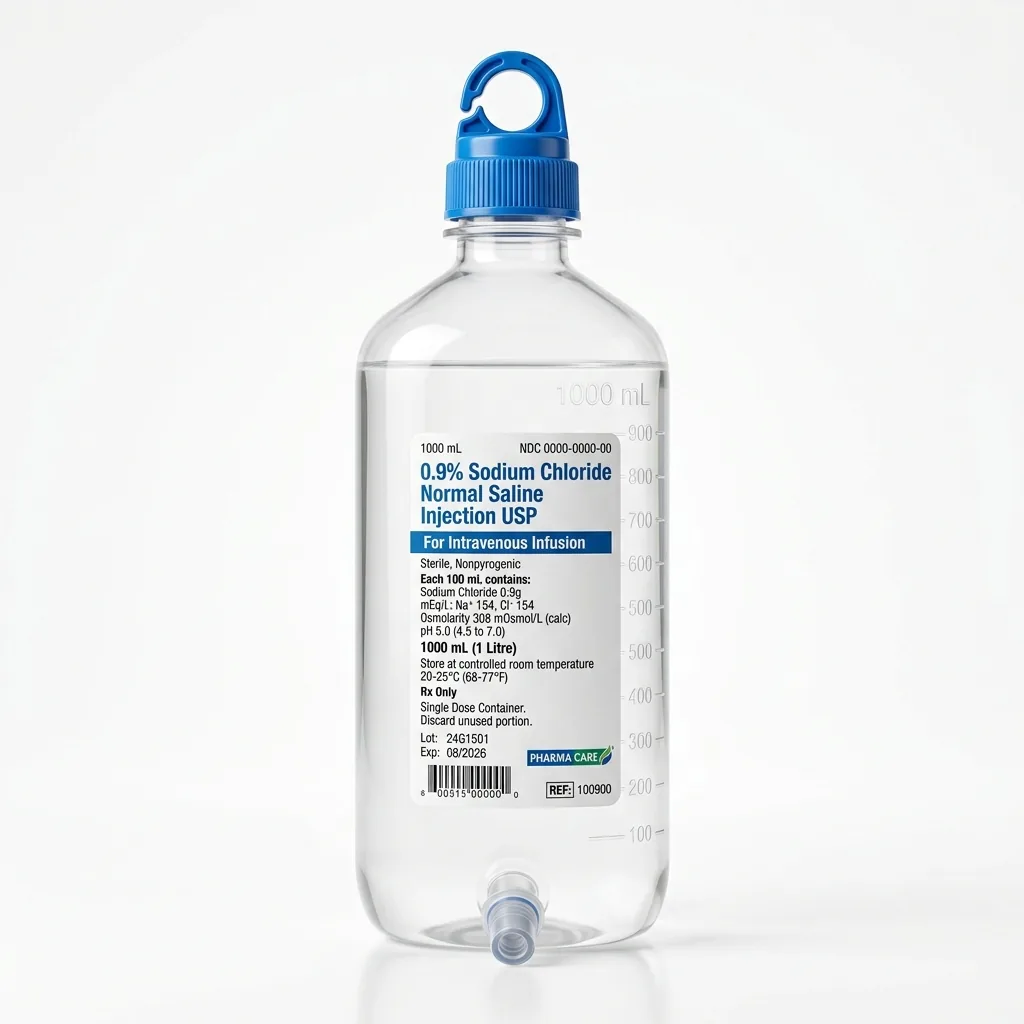 0.9% Sodium Chloride Normal Saline (100ml Bottle) - Buy Wholesale in India | SMD MEDICARE